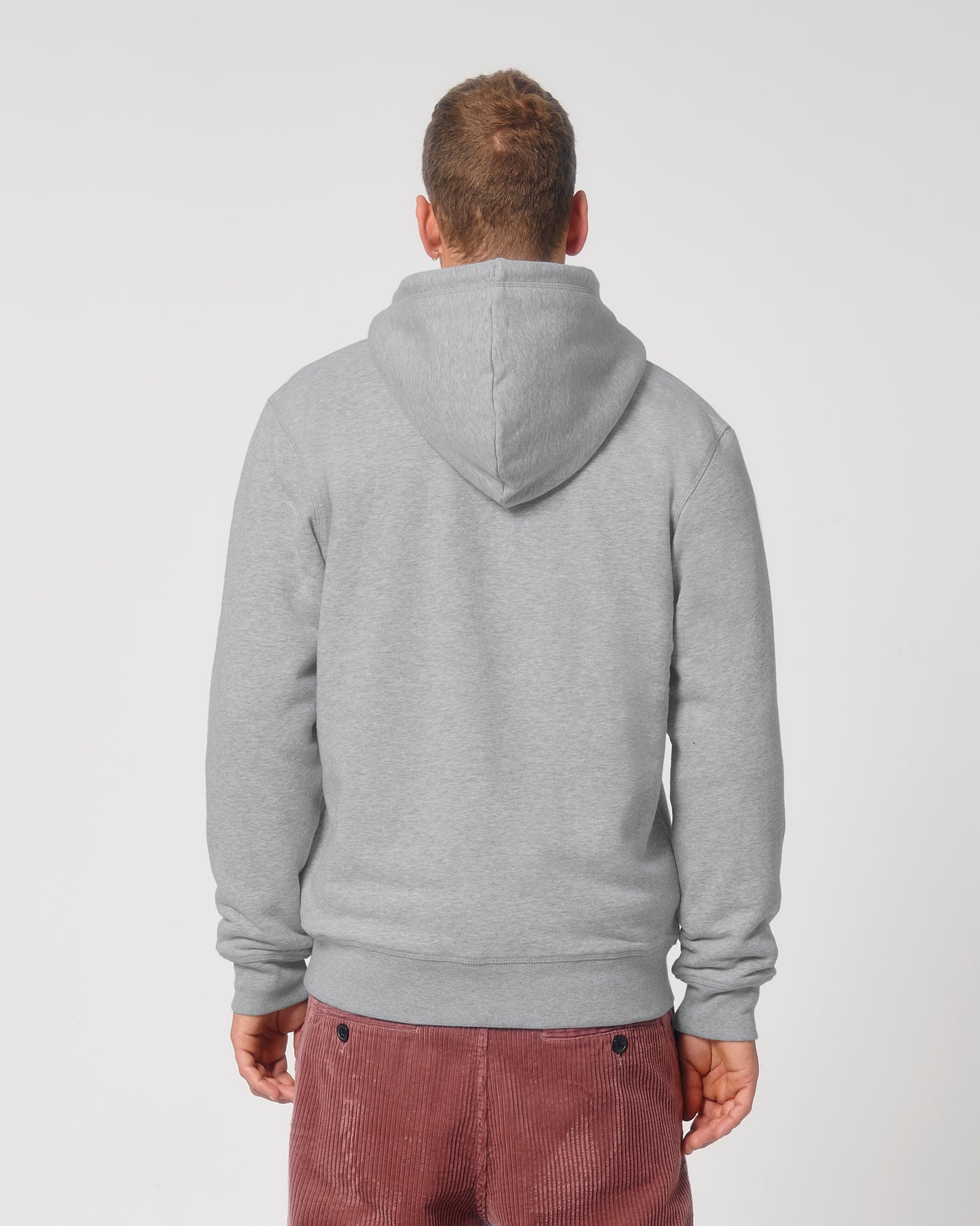 Sweat capuche avec fermeture Hygger Sherpa Gris clair