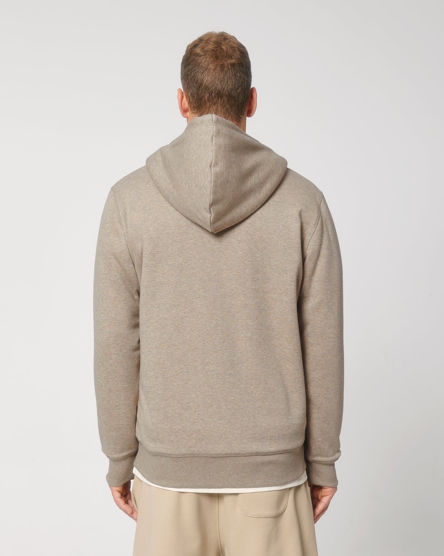 Sweat capuche avec fermeture Hygger Sherpa Sable