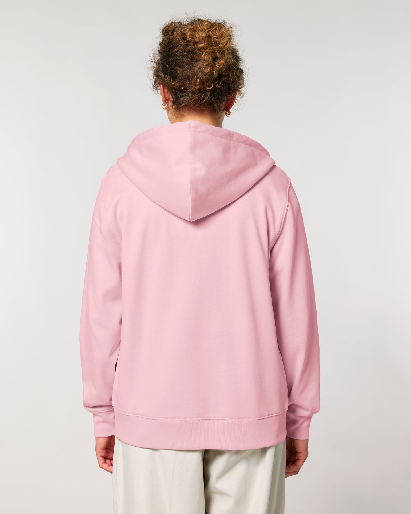 Sweat capuche zippé Cultivator 2.0 Rose coton