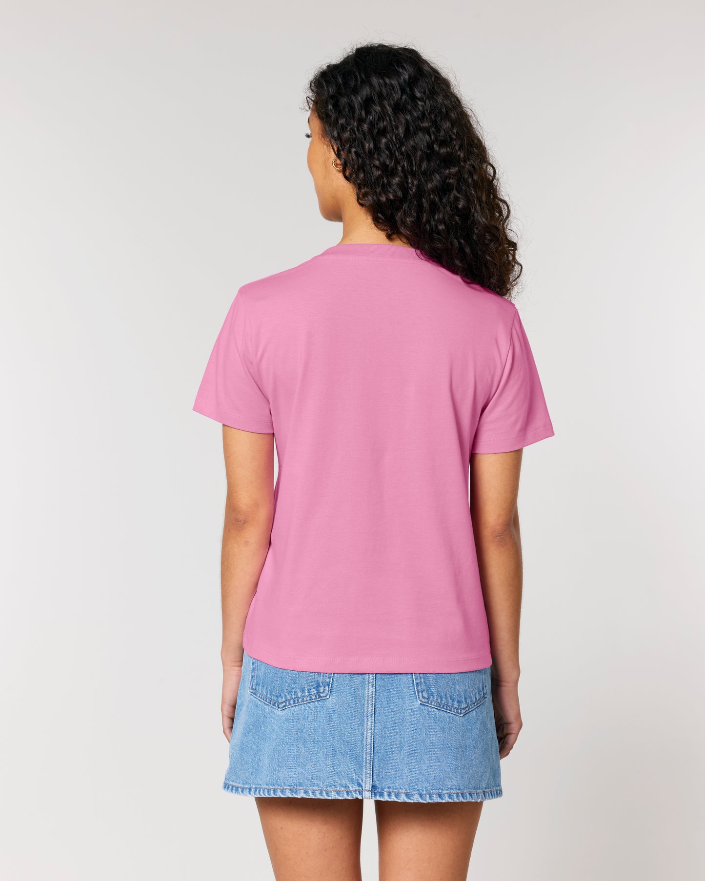 T-shirt femme col rond Stella Muser Rose pop