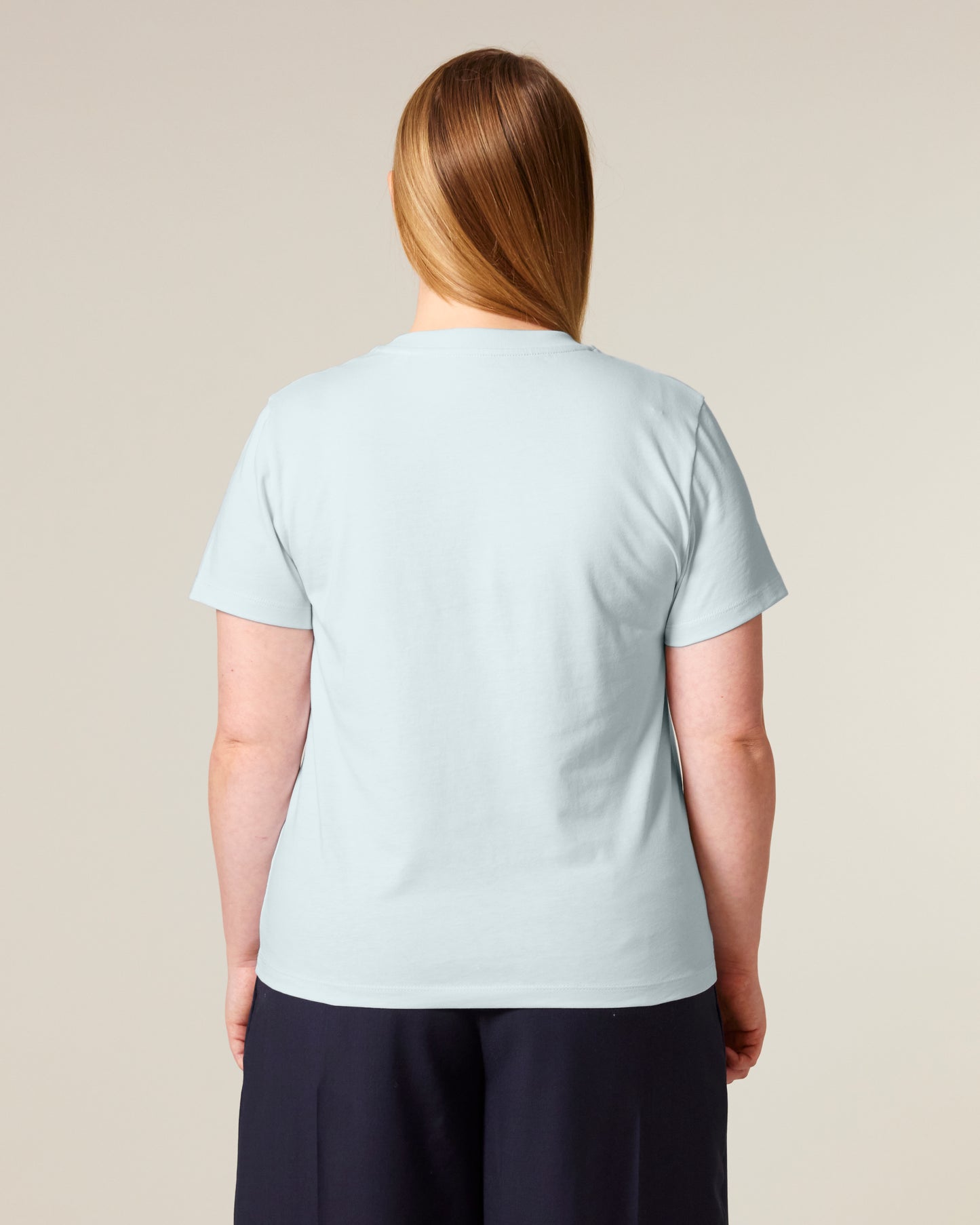 T-shirt femme col rond Stella Muser Bleu glace