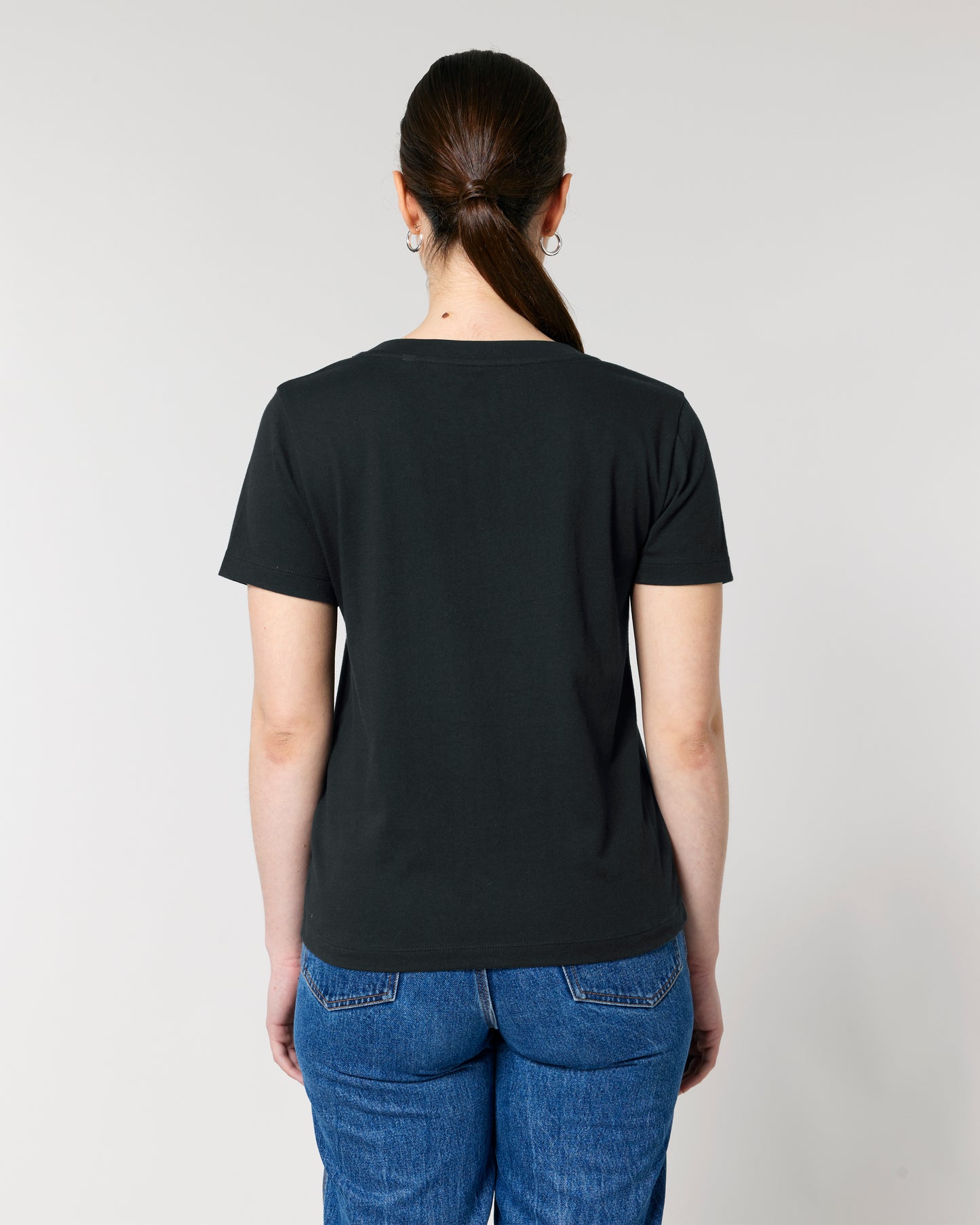 T-shirt femme col V Stella Isla Noir