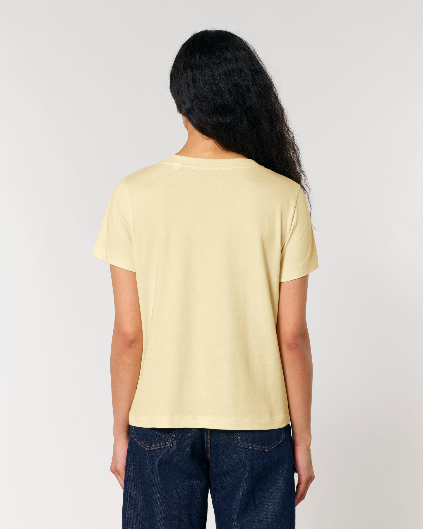 T-shirt femme col V Stella Isla Butter