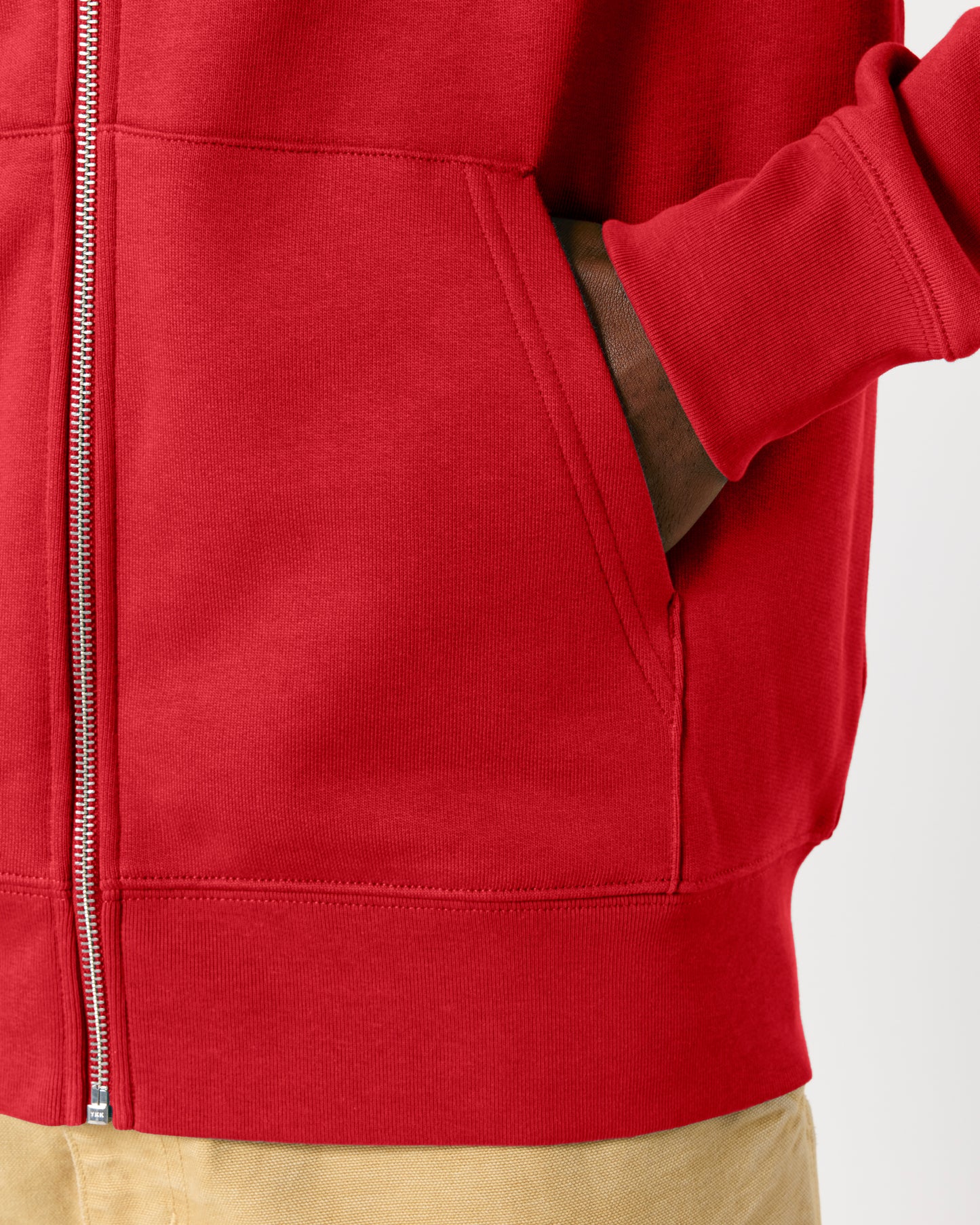 Sweat capuche zippé Cultivator 2.0 Rouge