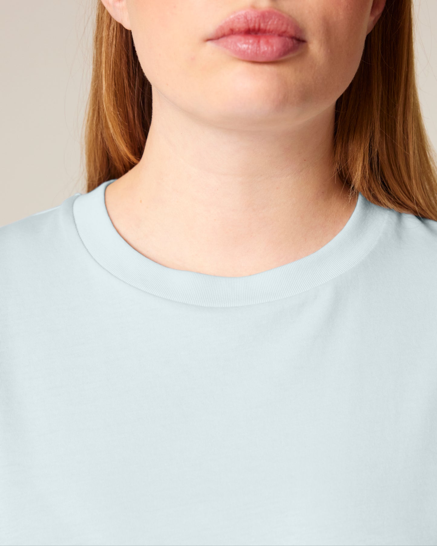 T-shirt femme col rond Stella Muser Bleu glace