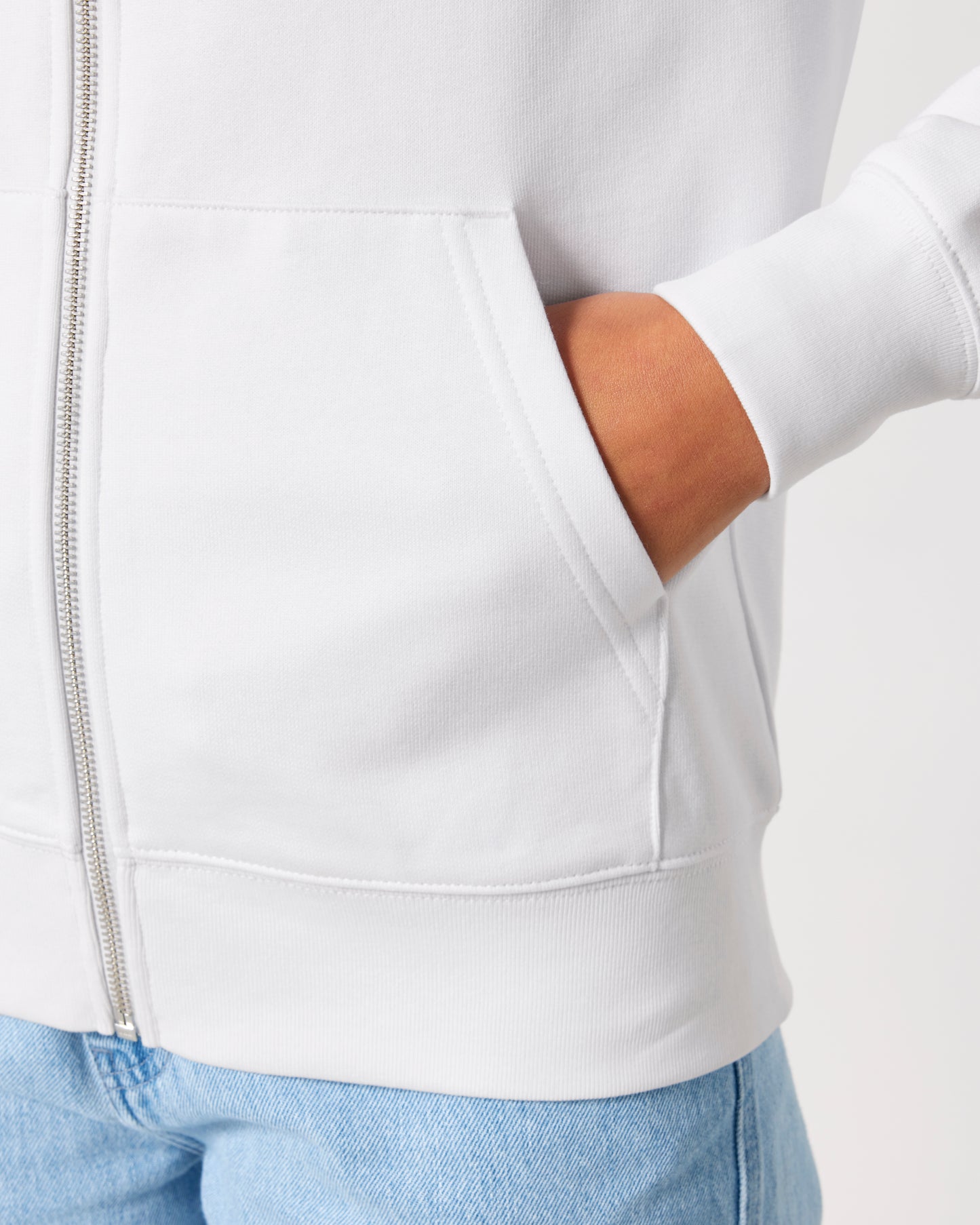 Sweat capuche zippé Cultivator 2.0 Blanc