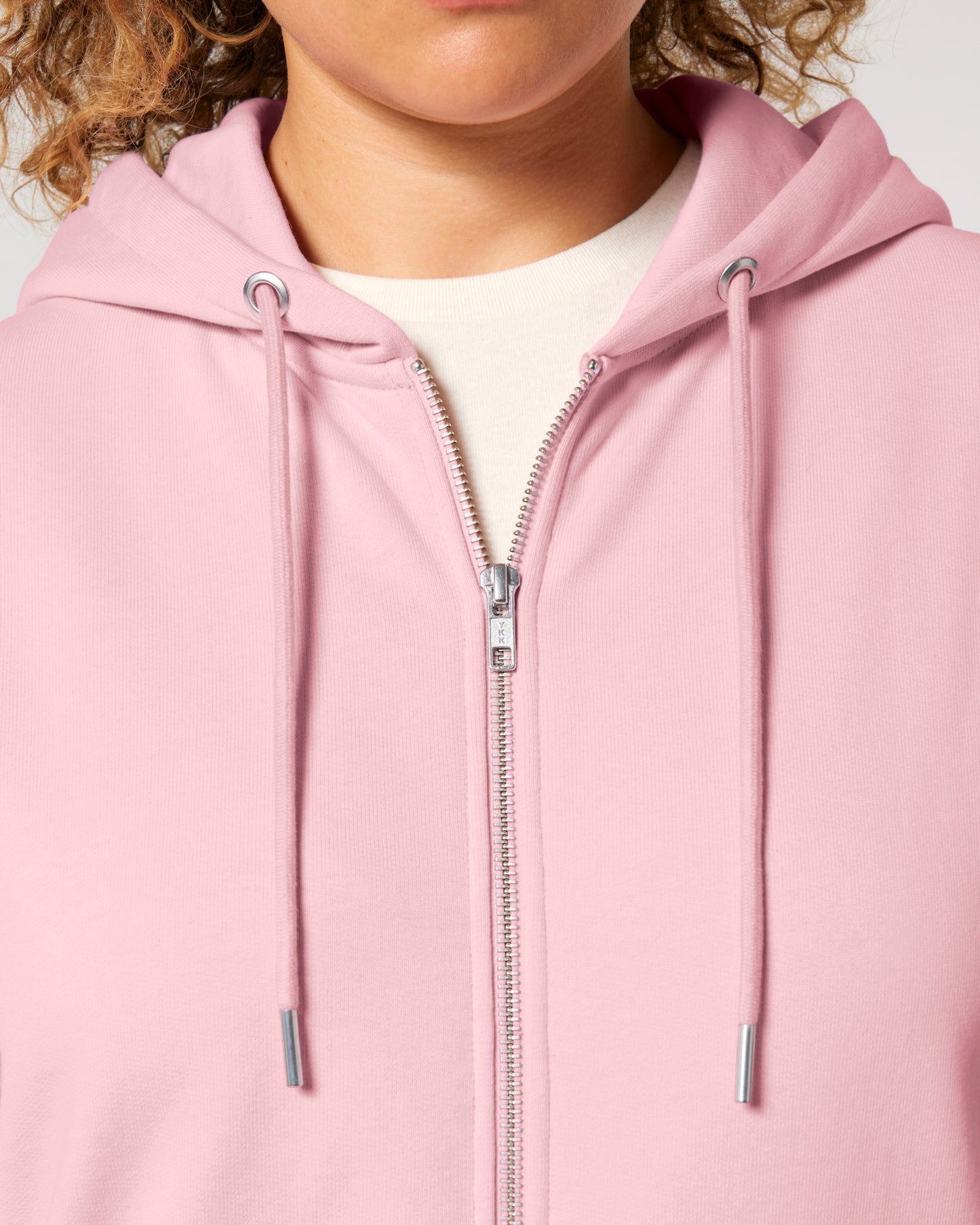 Sweat capuche zippé Cultivator 2.0 Rose coton