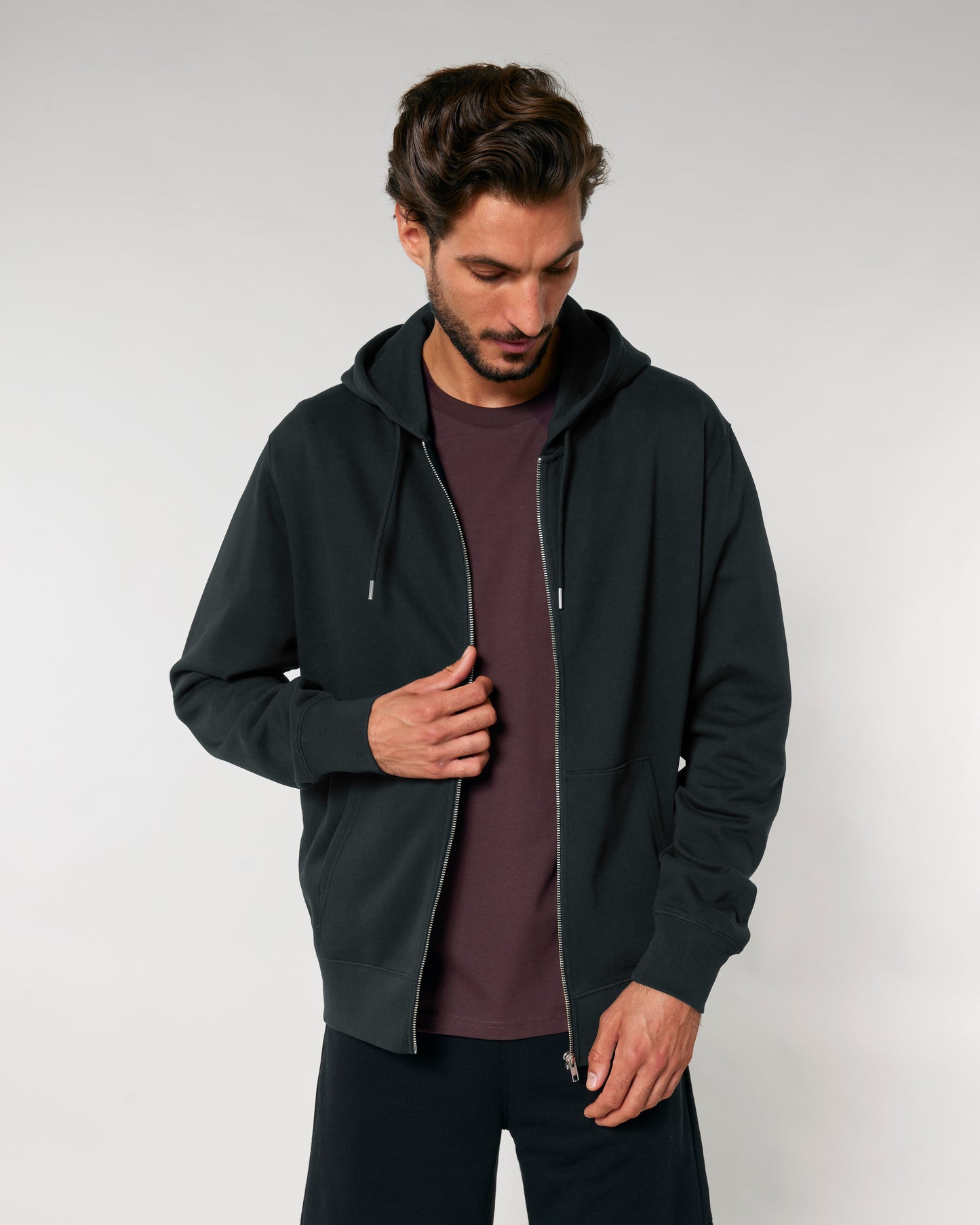 Sweat capuche zippé Cultivator 2.0 Noir