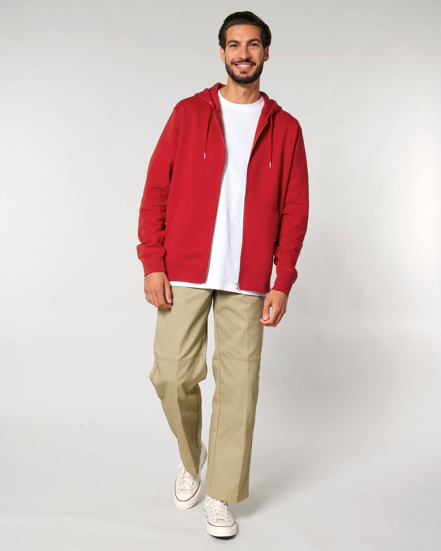 Sweat capuche zippé Cultivator 2.0 Rouge