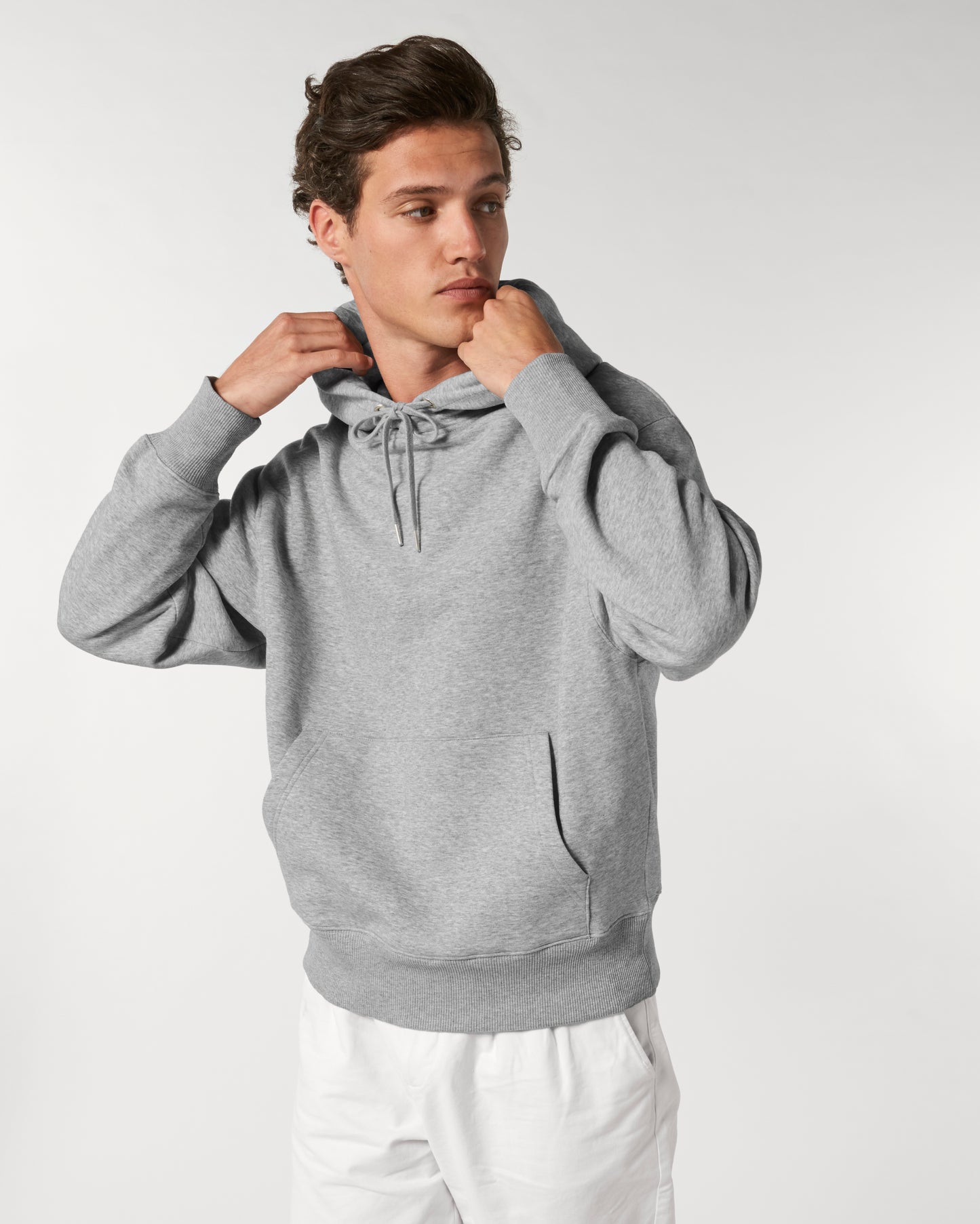 Sweat capuche Slammer Gris chiné