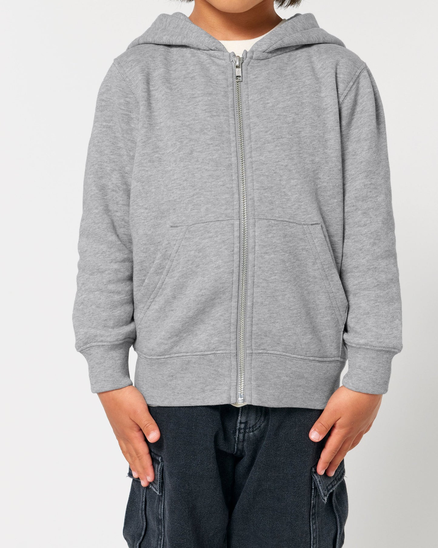 Sweat capuche zippé Mini Cultivator 2.0 Gris chiné moyen