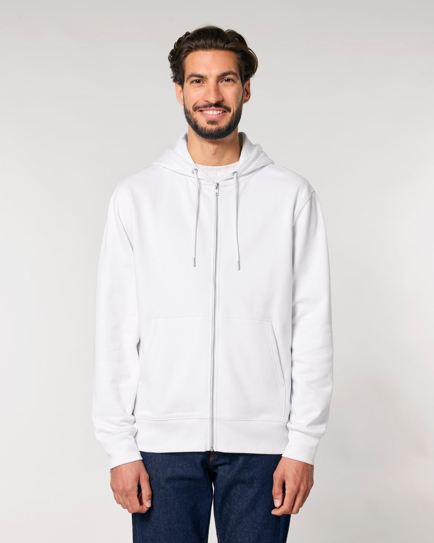 Sweat capuche zippé Cultivator 2.0 Blanc