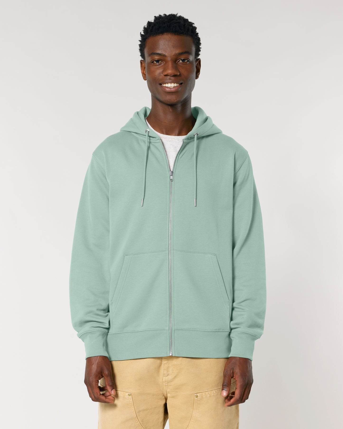 Sweat capuche zippé Cultivator 2.0 Vert aloé