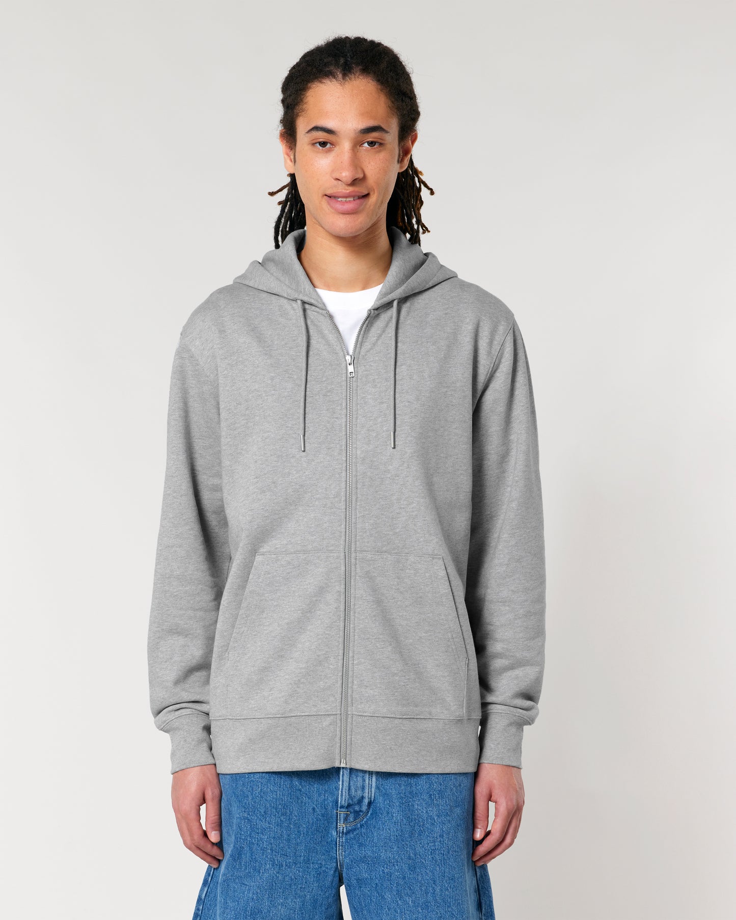 Sweat capuche zippé Cultivator 2.0 Gris chiné