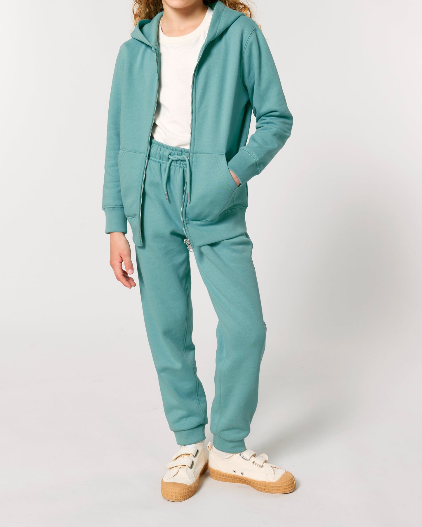 Sweat capuche zippé Mini Cultivator 2.0 Vert d'eau