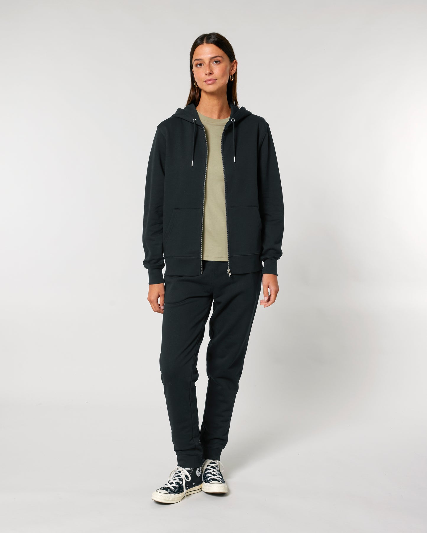 Sweat capuche zippé Cultivator 2.0 Noir