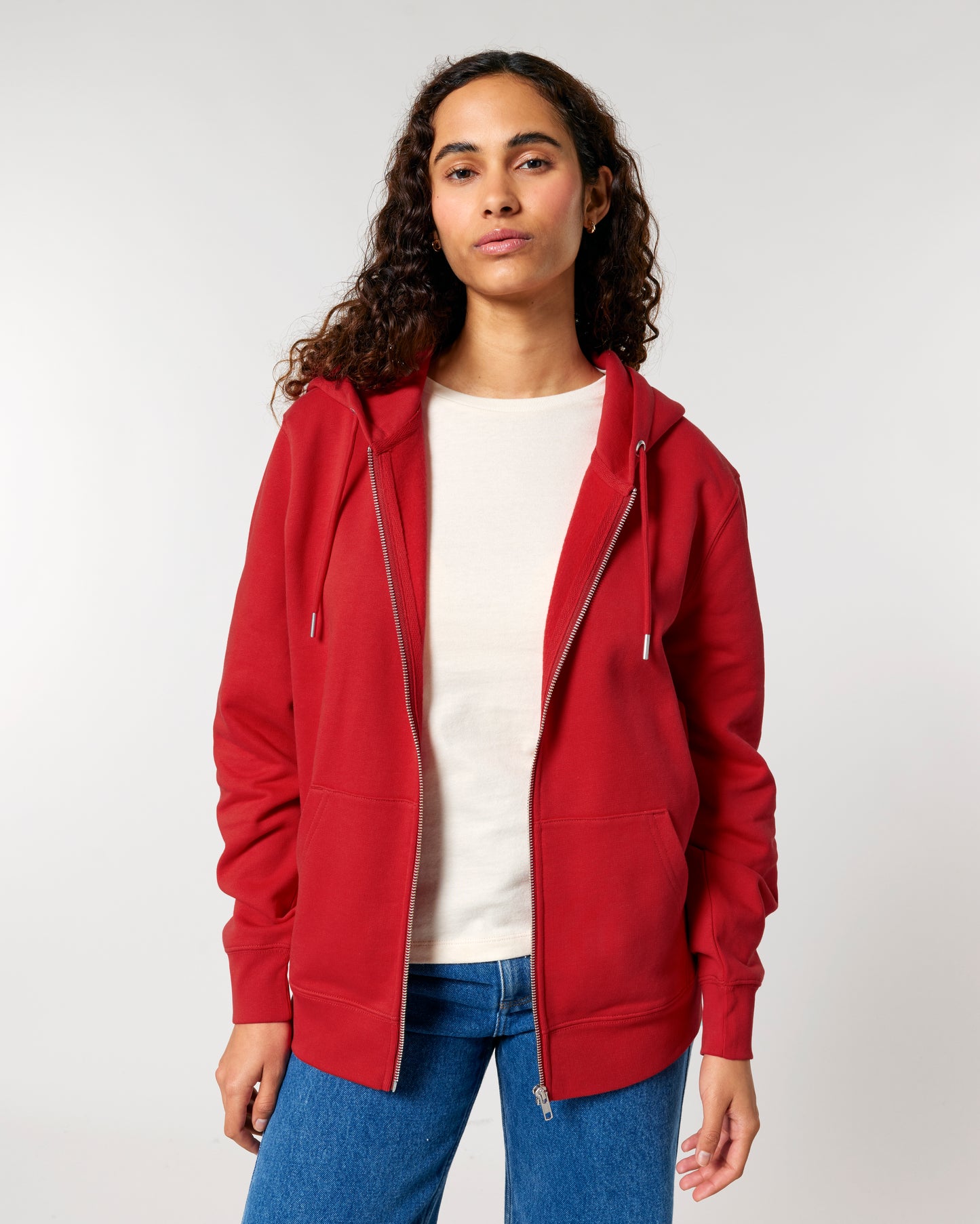 Sweat capuche zippé Cultivator 2.0 Rouge