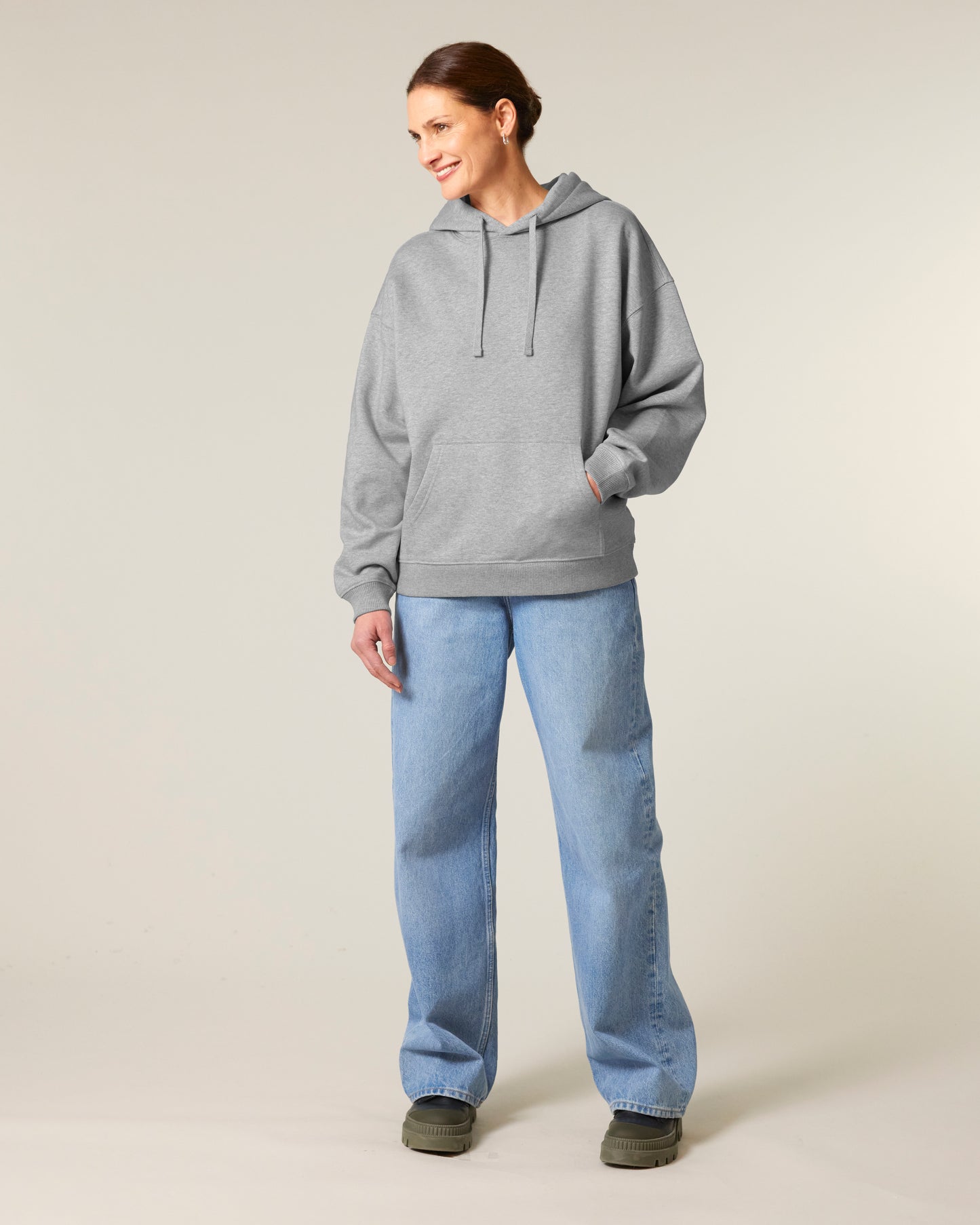 Sweat capuche oversize Slammer 2.0 Gris chiné moyen