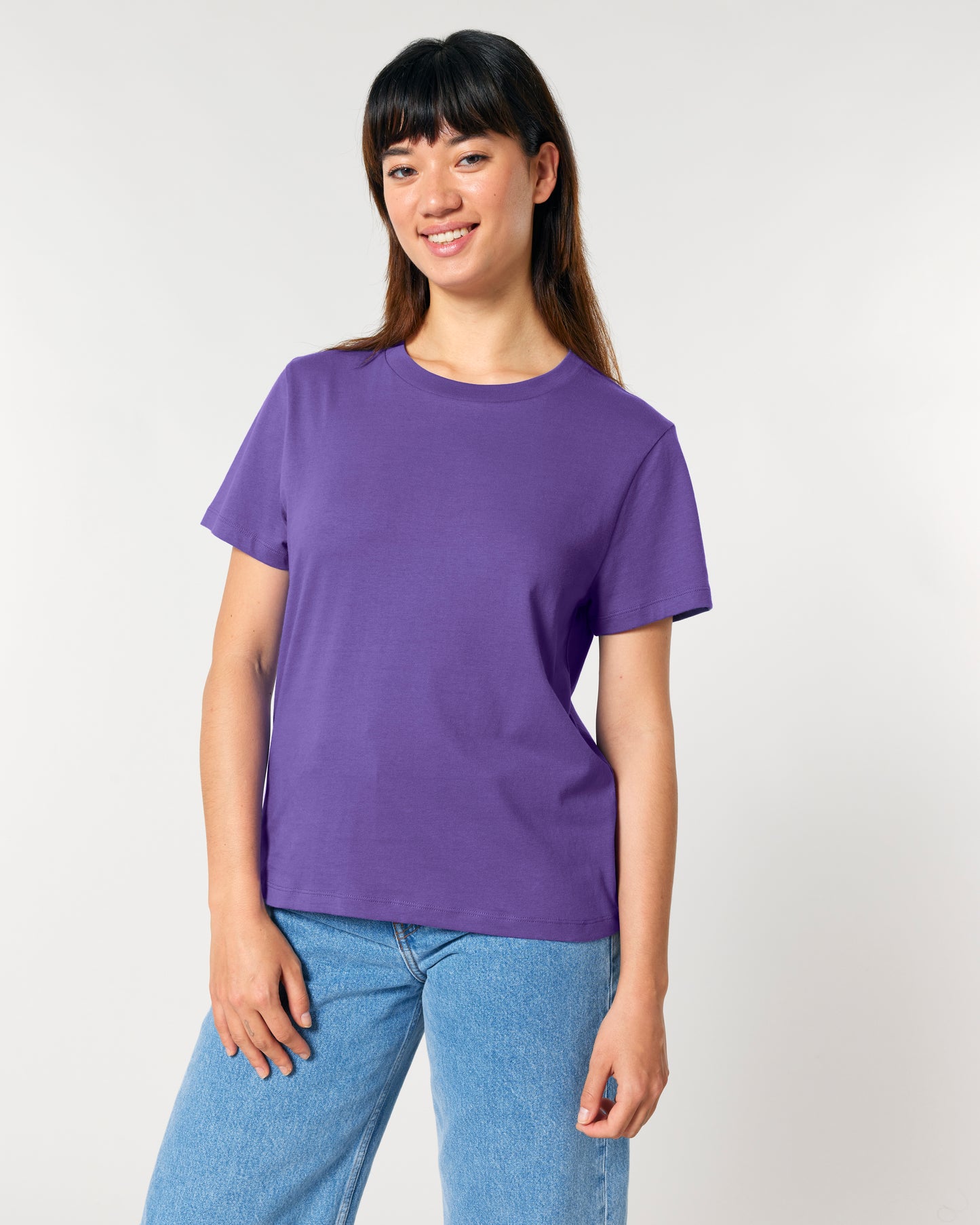 T-shirt femme col rond Stella Muser Violet