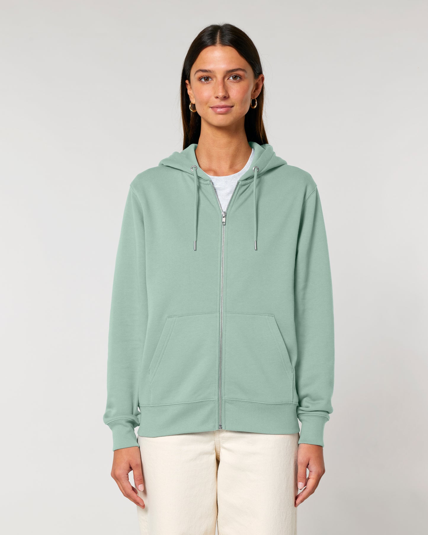 Sweat capuche zippé Cultivator 2.0 Vert aloé