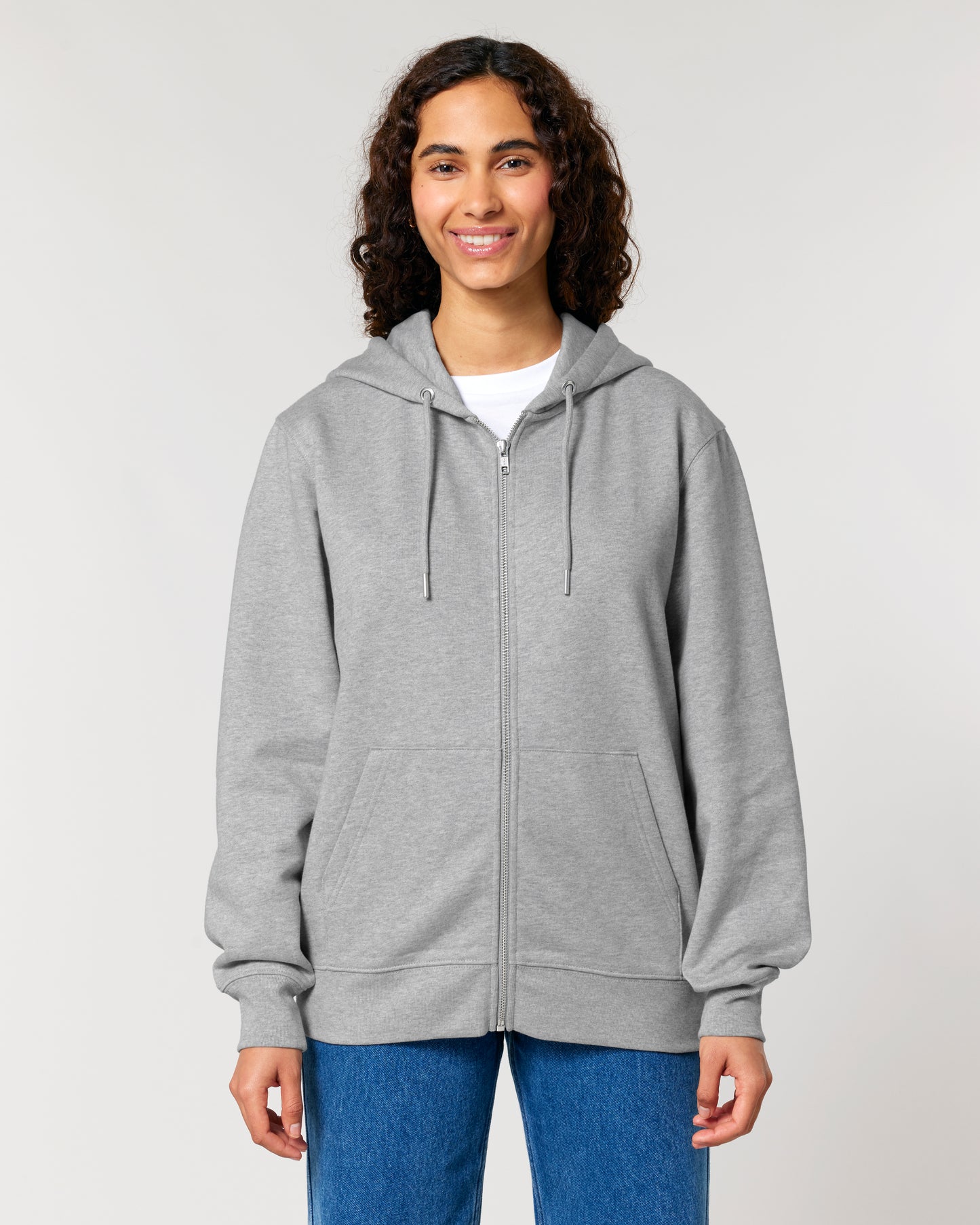 Sweat capuche zippé Cultivator 2.0 Gris chiné