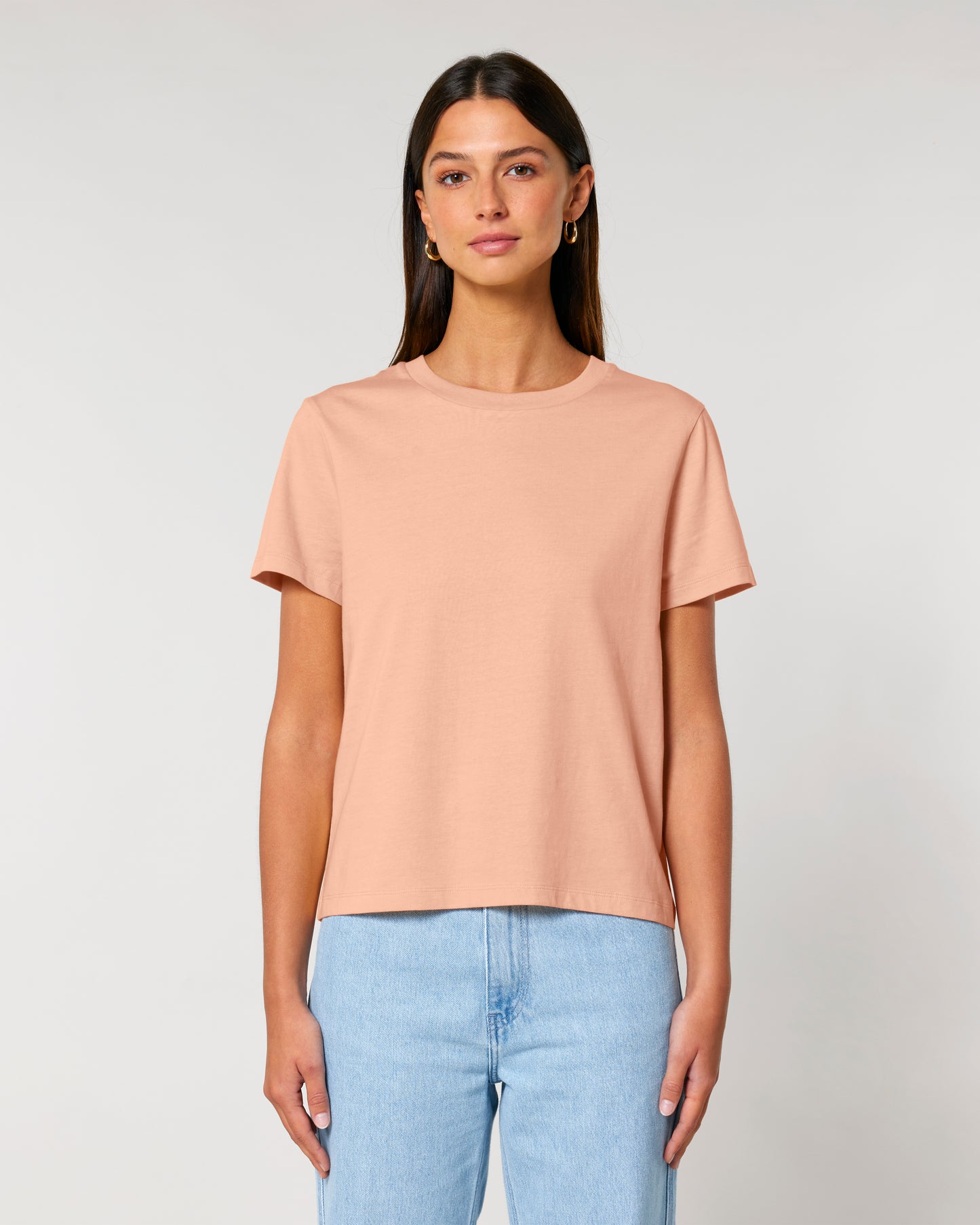 T-shirt femme col rond Stella Muser Pêche